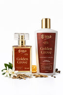 KIT GOLDEN GROVE - PERFUME + HIDRATANTE -SGOLDLUXE