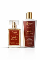 KIT GOLDEN GROVE - PERFUME + HIDRATANTE -SGOLDLUXE