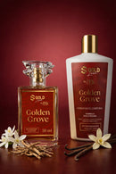 KIT GOLDEN GROVE - PERFUME + HIDRATANTE -SGOLDLUXE